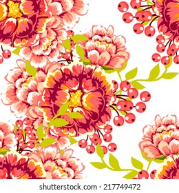 Abstract Elegance Seamless pattern with floral background