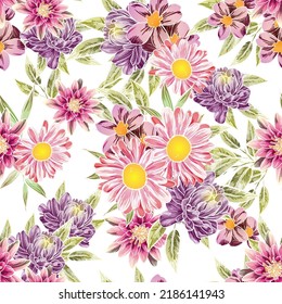 Resumen de la elegancia sin problemas con fondo floral