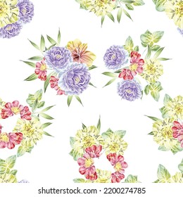 Abstrakte Eleganz, nahtloses Muster mit floralem Hintergrund