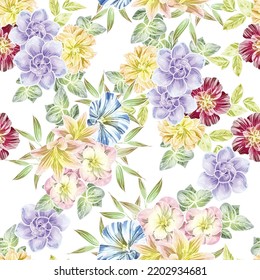Resumen de la elegancia sin problemas con fondo floral