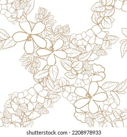Abstract elegance seamless pattern with floral background