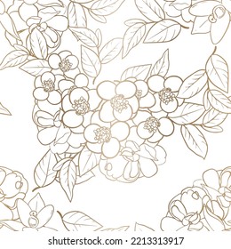 Abstract elegance seamless pattern with floral background