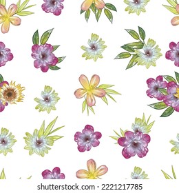 Abstrakte Eleganz, nahtloses Muster mit floralem Hintergrund