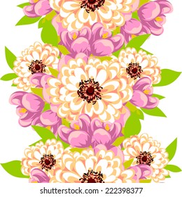 Abstract Elegance Seamless pattern with floral background