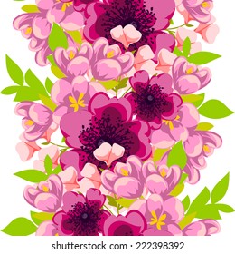 Abstract Elegance Seamless pattern with floral background