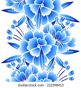 Abstract Elegance Seamless pattern with floral background