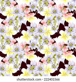 Abstract Elegance Seamless pattern with floral background