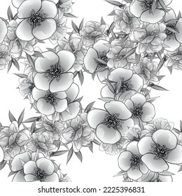 Abstract elegance seamless pattern with floral background