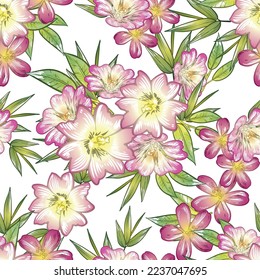 Abstract elegance seamless pattern with floral background