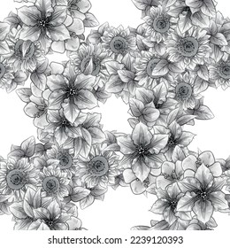 Resumen de la elegancia sin problemas con fondo floral
