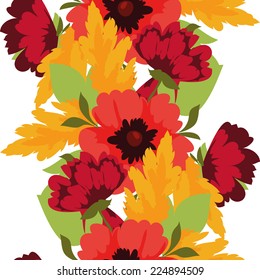 Abstract Elegance Seamless pattern with floral background