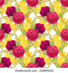 Abstract Elegance Seamless pattern with floral background