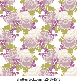 Abstract Elegance Seamless pattern with floral background