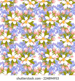 Abstract Elegance Seamless pattern with floral background