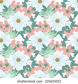 Elegancia abstracta Patrón sin inconvenientes con fondo floral