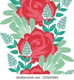 Abstract Elegance Seamless pattern with floral background