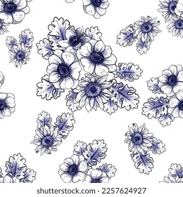 Resumen de la elegancia sin problemas con fondo floral