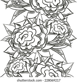 Abstract Elegance Seamless pattern with floral background