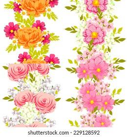 Abstract Elegance Seamless pattern with floral background 