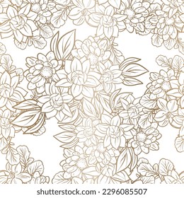Resumen de la elegancia sin problemas con fondo floral