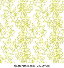Abstract Elegance Seamless pattern with floral background