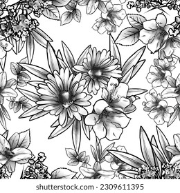 Resumen de la elegancia sin problemas con fondo floral