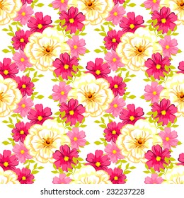 Abstract Elegance Seamless pattern with floral background