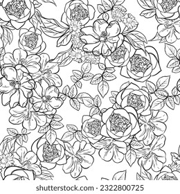 Resumen de la elegancia sin problemas con fondo floral