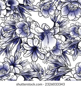 Resumen de la elegancia sin problemas con fondo floral