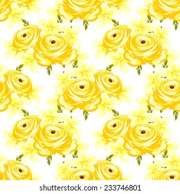 Abstract Elegance Seamless pattern with floral background