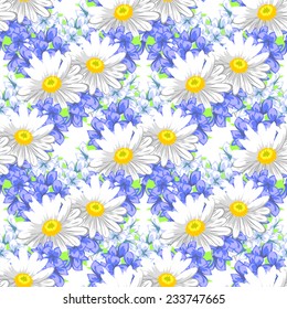 Abstract Elegance Seamless pattern with floral background