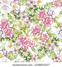 Resumen de la elegancia sin problemas con fondo floral