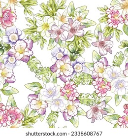 Resumen de la elegancia sin problemas con fondo floral