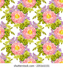 Abstract Elegance Seamless pattern with floral background