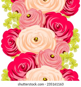 Abstract Elegance Seamless pattern with floral background