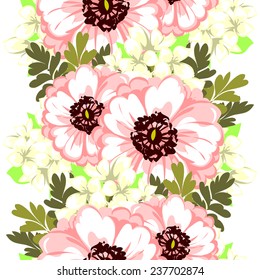 Abstract Elegance Seamless pattern with floral background