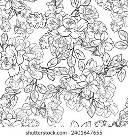 Resumen de la elegancia sin problemas con fondo floral