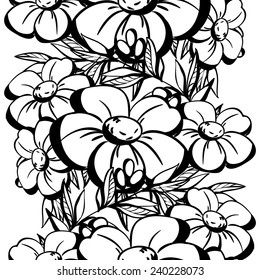 Abstract Elegance Seamless pattern with floral background