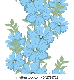 Abstract Elegance Seamless pattern with floral background