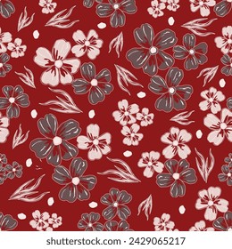 Abstract Elegance Seamless pattern with floral background