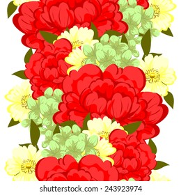 Abstract Elegance Seamless pattern with floral background