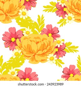 Abstract Elegance Seamless pattern with floral background Abstract Elegance Seamless pattern with floral background