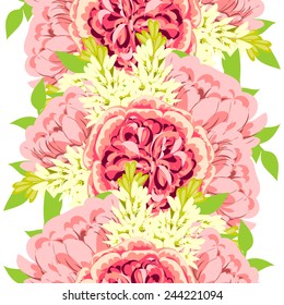 Abstract Elegance Seamless pattern with floral background