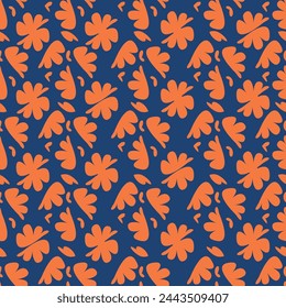 Patrón sin fisuras con fondo floral