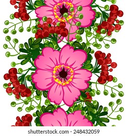 Abstract Elegance Seamless pattern with floral background