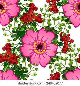 Abstract Elegance Seamless pattern with floral background
