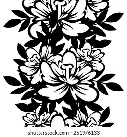 Abstract Elegance Seamless pattern with floral background