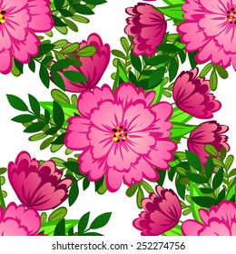 Abstract Elegance Seamless pattern with floral background