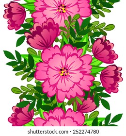 Abstract Elegance Seamless pattern with floral background