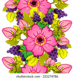 Abstract Elegance Seamless pattern with floral background